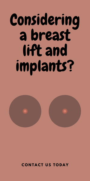 Breast lift and implants